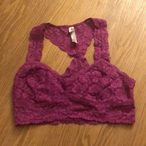 Gallon lace Razorback bralette— free people